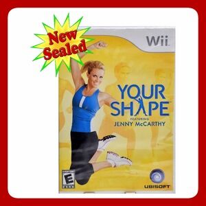 Ubisoft Your Shape Featuring Jenny McCarthy Nintendo Wii Video Game New Sealed